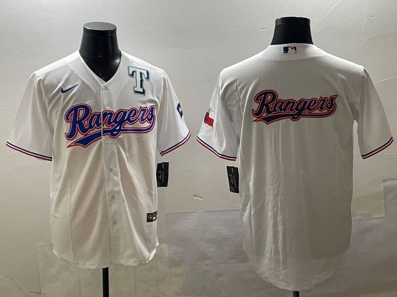 Men Texas Rangers Blank White Game 2025 Nike MLB Jersey style 11->texas rangers->MLB Jersey